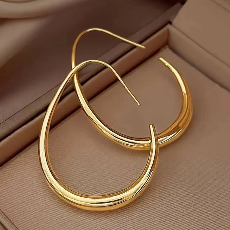 Antique Gold Hoop Earrings | Gold 16k - Image 2