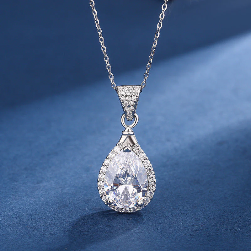 Aria Teardrop White Set | White Gold 16k - Image 4
