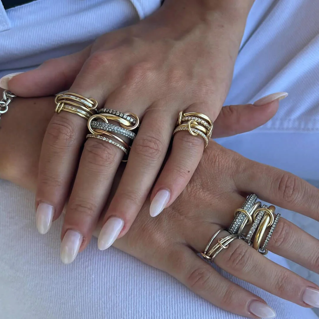Aurélie Dazzling Zirconia Stacked Ring - Image 2