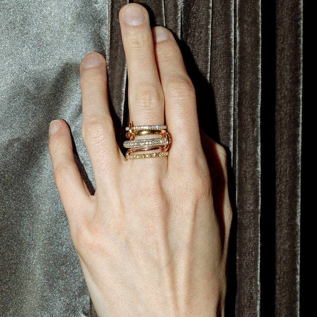 Aurélie Dazzling Zirconia Stacked Ring - Image 5