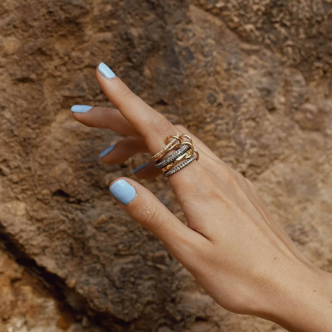 Aurélie Dazzling Zirconia Stacked Ring - Image 7