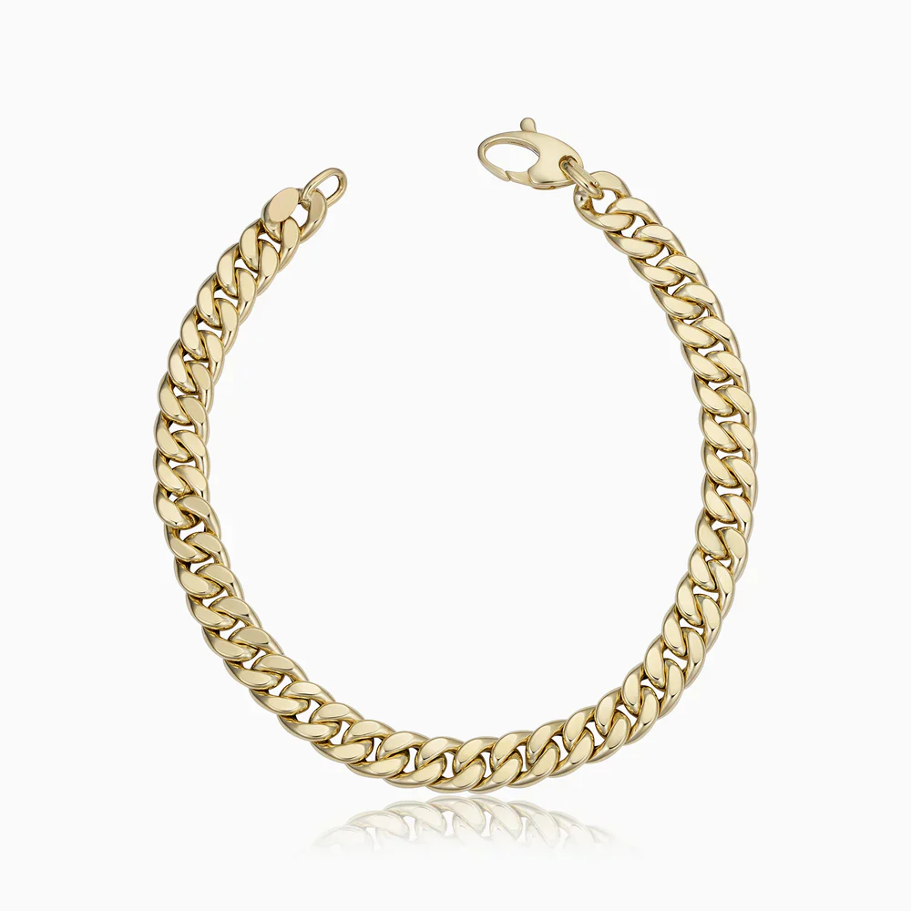 Cadence Cuban Bracelet | Gold 16k - Image 4