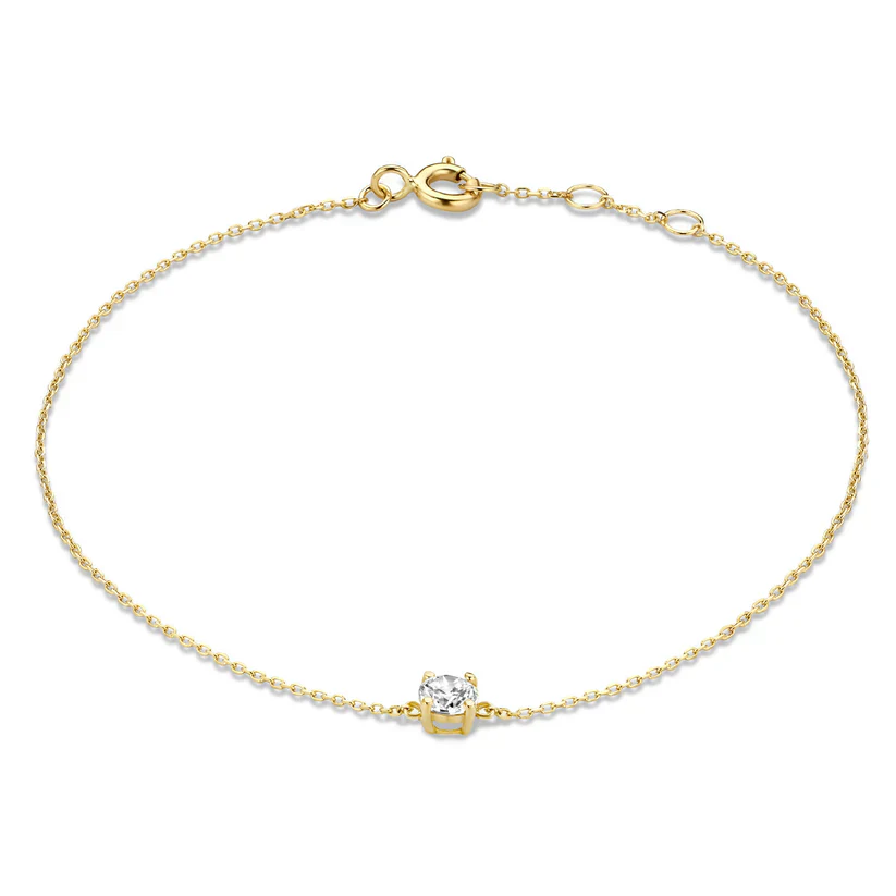 Cléa Moissanite Stone Bracelet | White Gold 14k - Image 2
