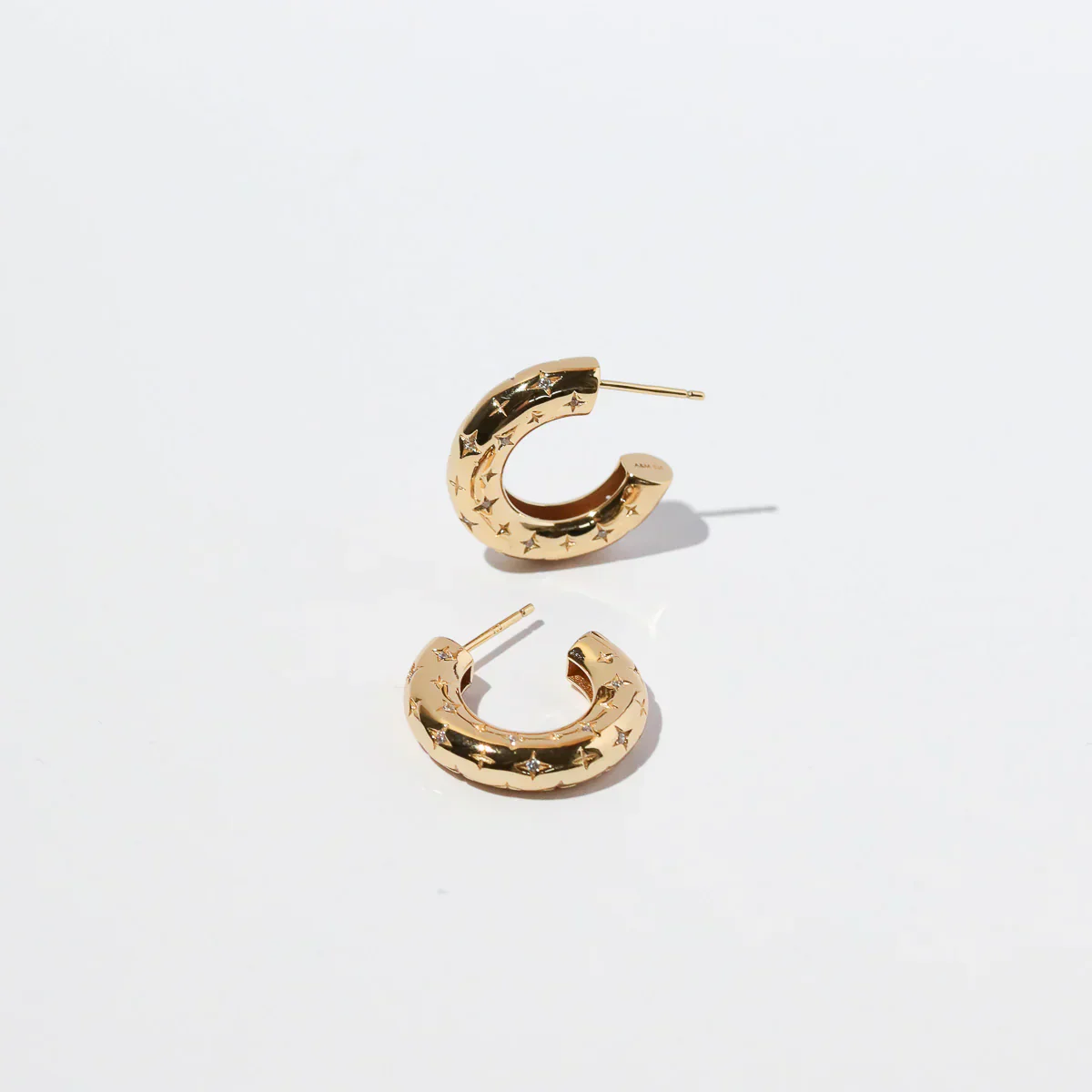 Cosmic Hoop Earrings | Gold 16k - Image 2