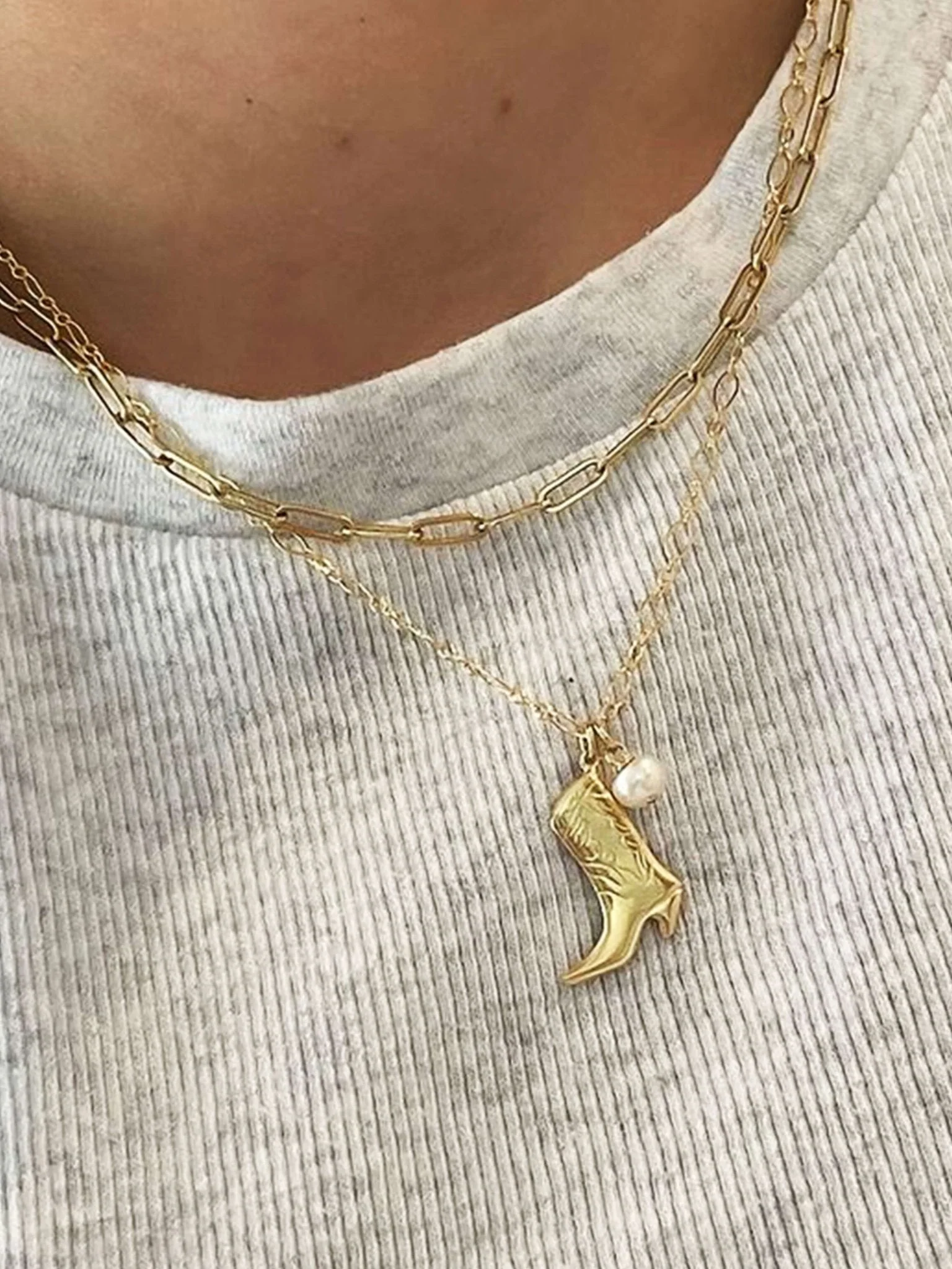 Cowboy Boot Charm Necklace - Image 5