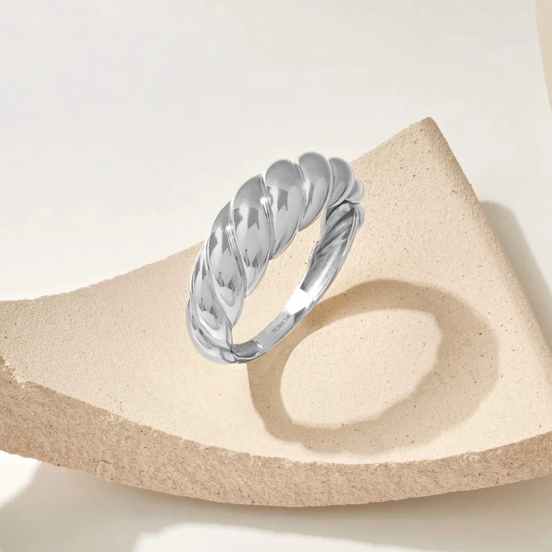 Croissant Ring | White Gold 14k - Image 4