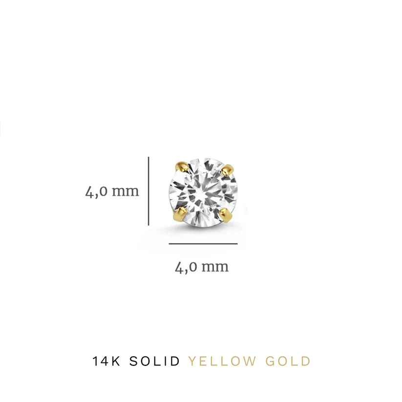 Dara Brillane Stone Earrings Set | Gold 14k - Image 9