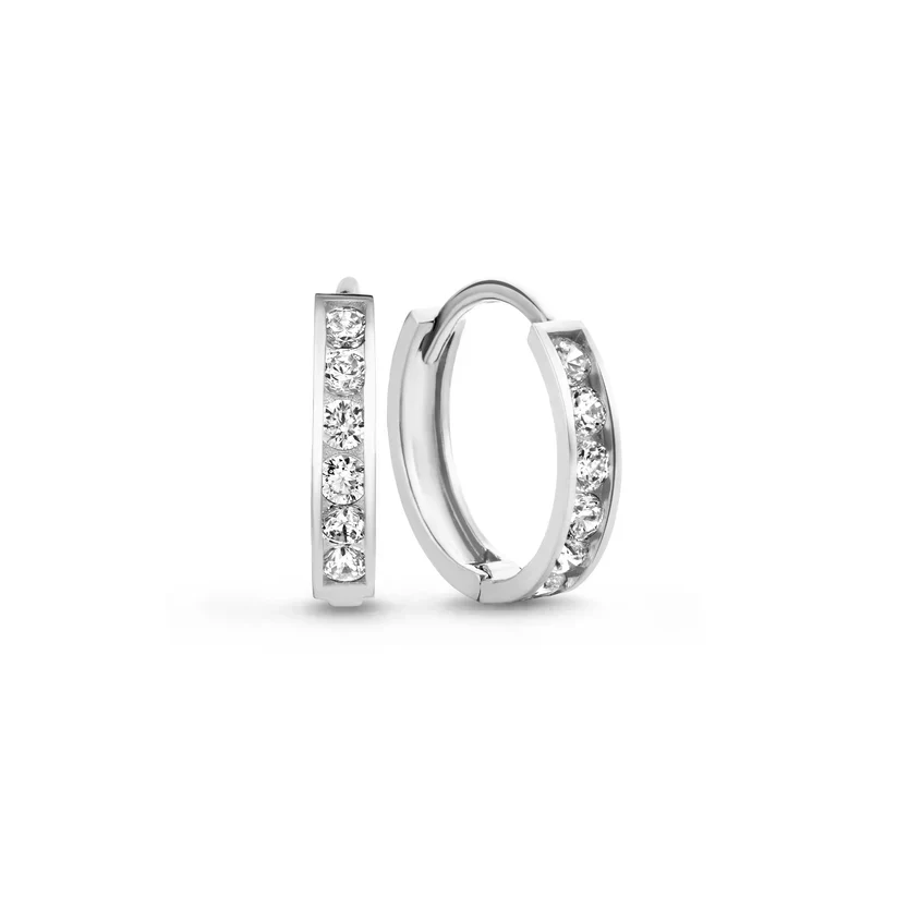 Dara Brillane Stone Earrings Set | White Gold 14k - Image 6