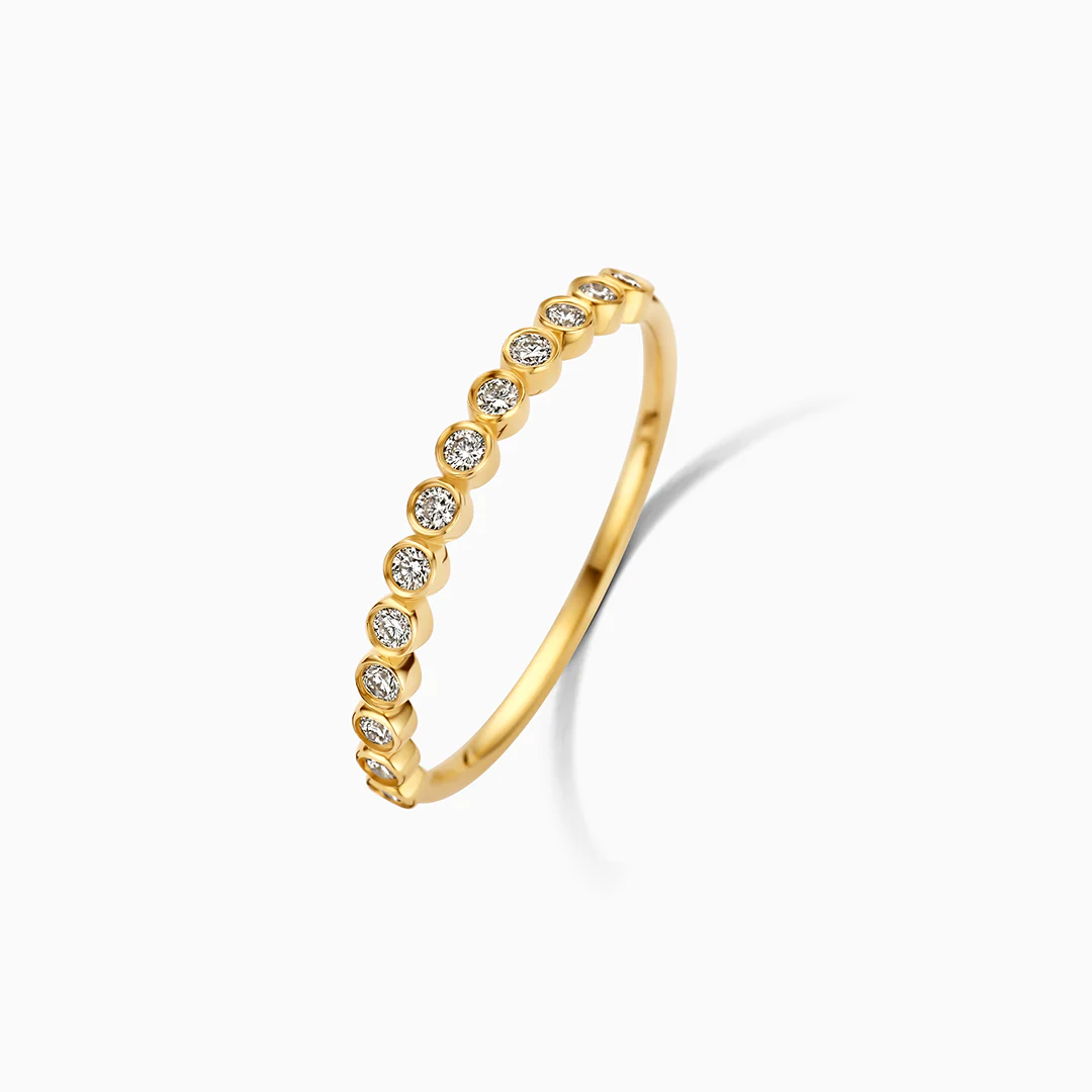 Diamond Bubble Ring | Gold 14k