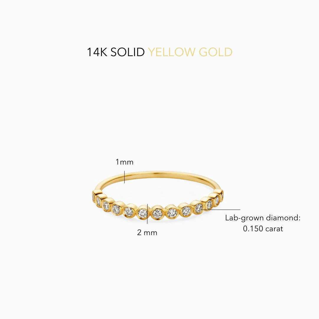Diamond Bubble Ring | Gold 14k - Image 6