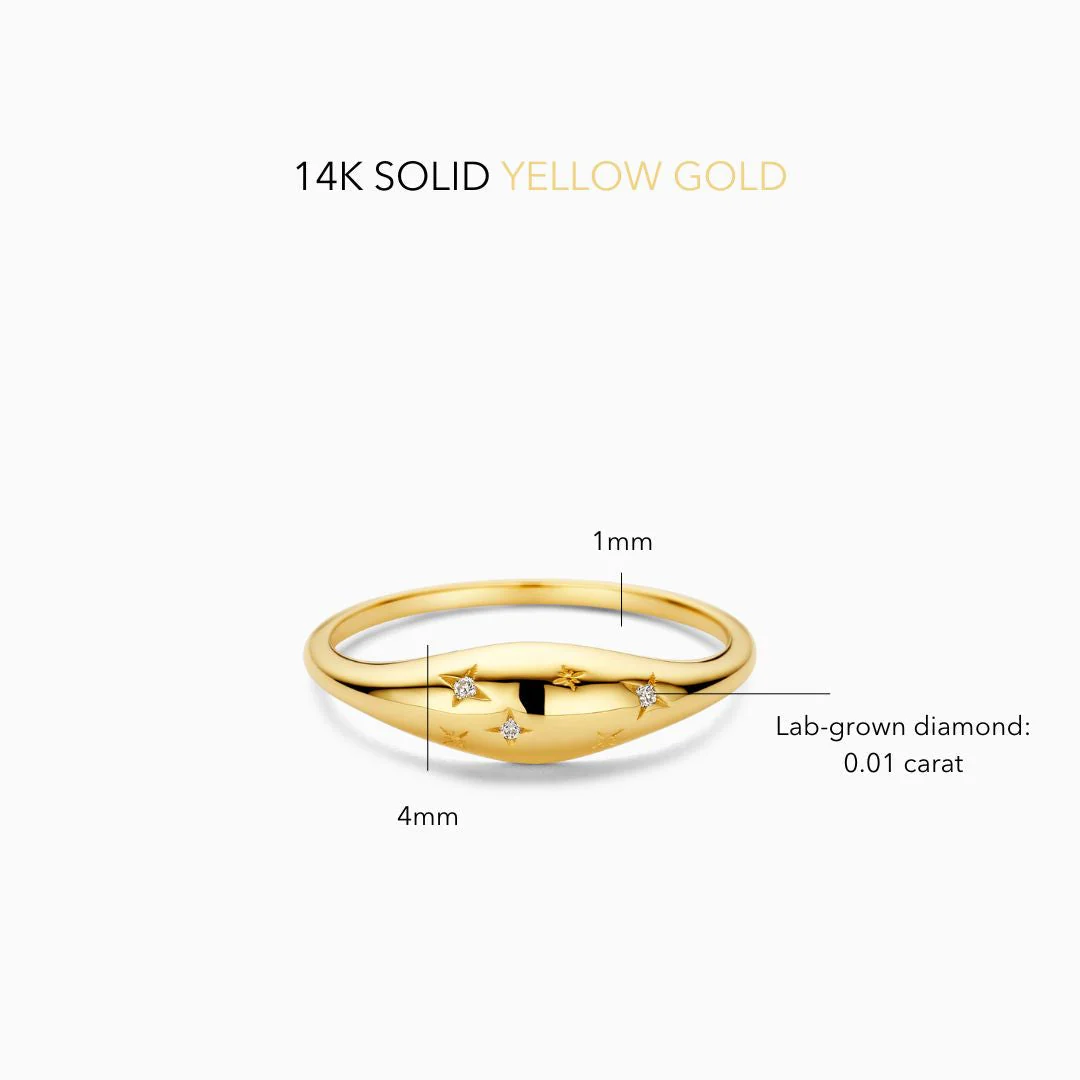 Diamond Dome Ring | Gold 14k - Image 5