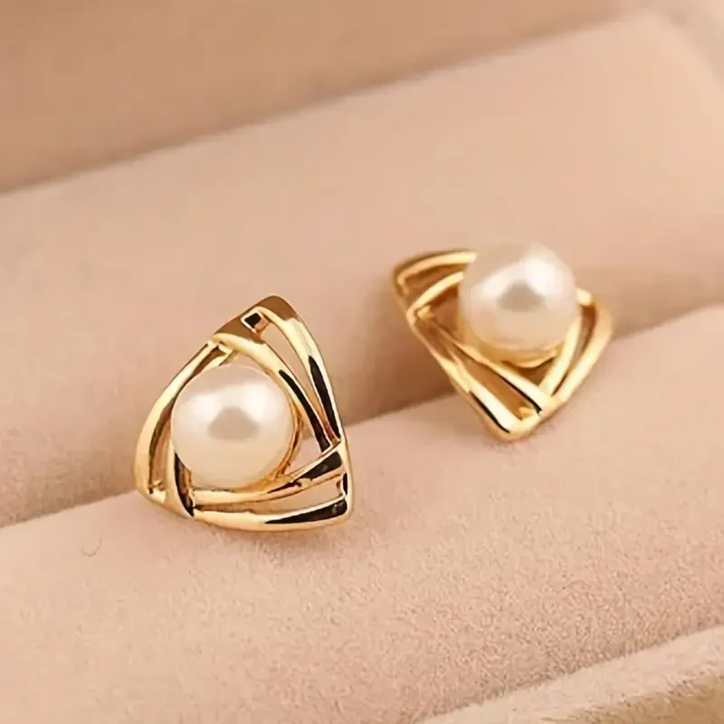 Exquisite Pearl and Gold Earrings | Gold 18k - Image 2