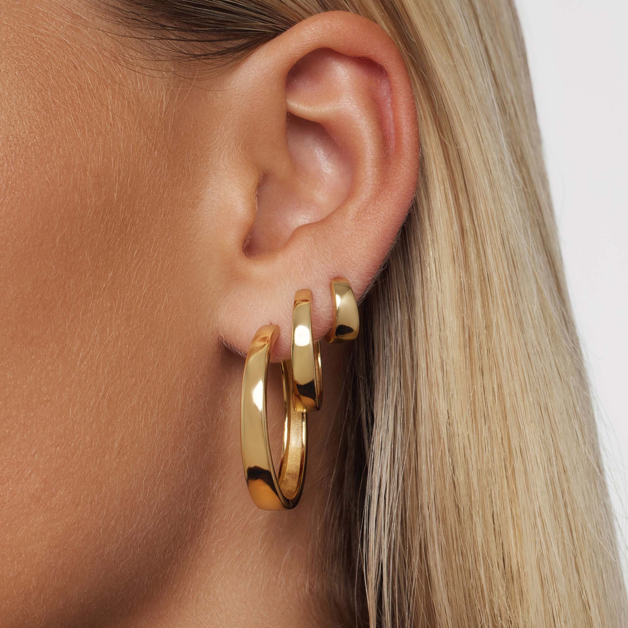 Gia Statement Hoops | Gold 18k - Image 2