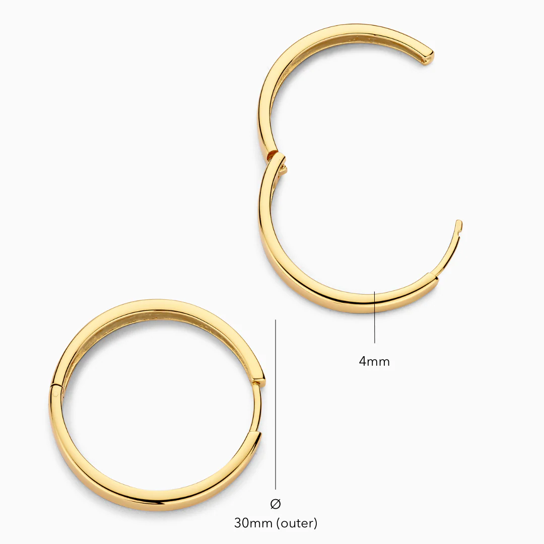 Gia Statement Hoops | Gold 18k - Image 4