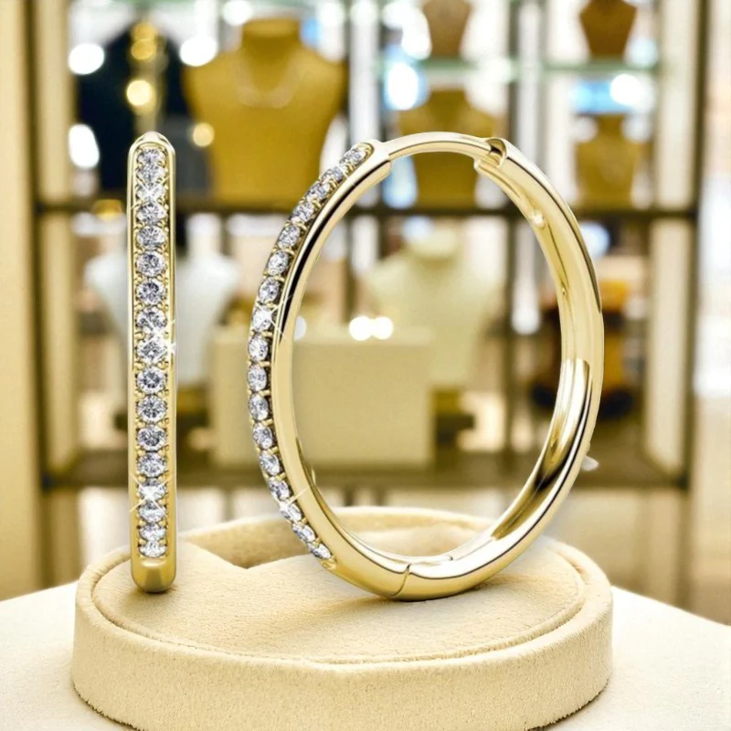 Glimmer Pavé Earrings - Image 4