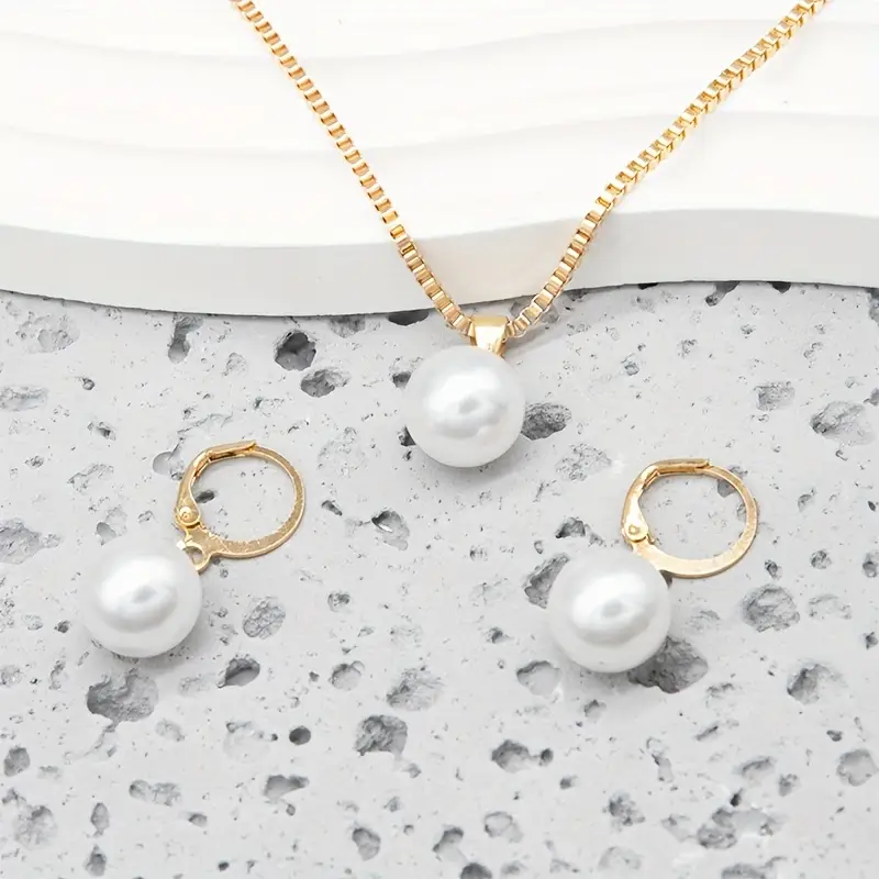 Golden Grace Pearl Jewelry Set | Gold 18k - Image 5