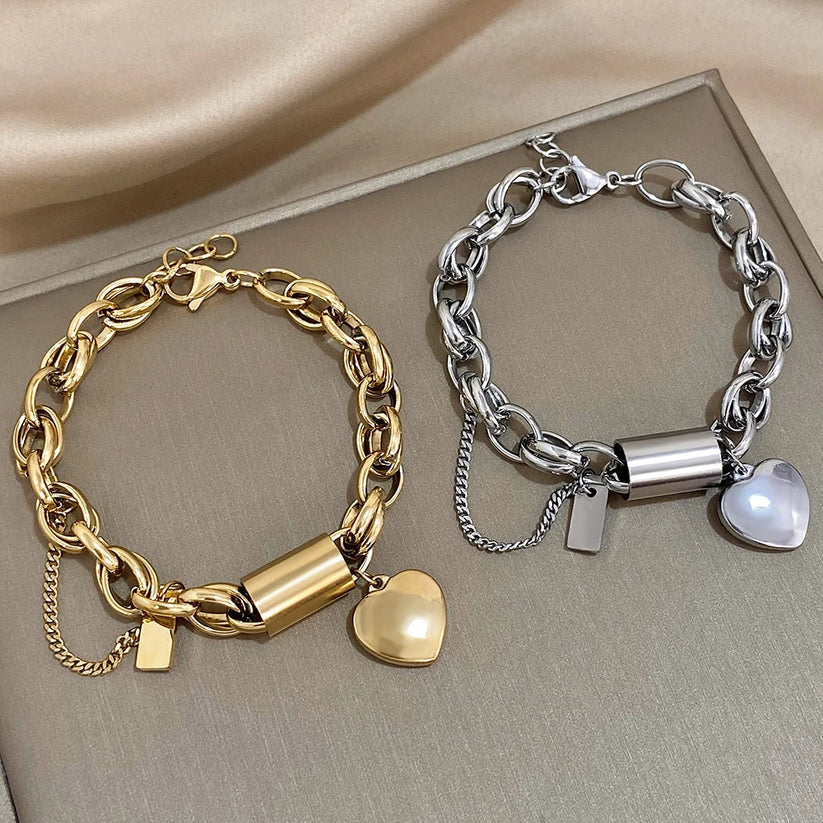 Heartened Chunky Bracelet | Gold 18k - Image 4