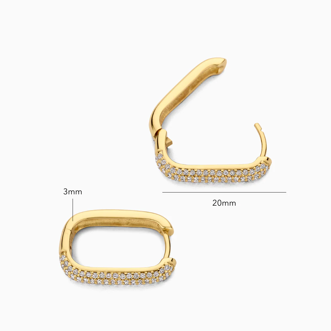 Icon Pavé Hoops | Gold 18k - Image 4