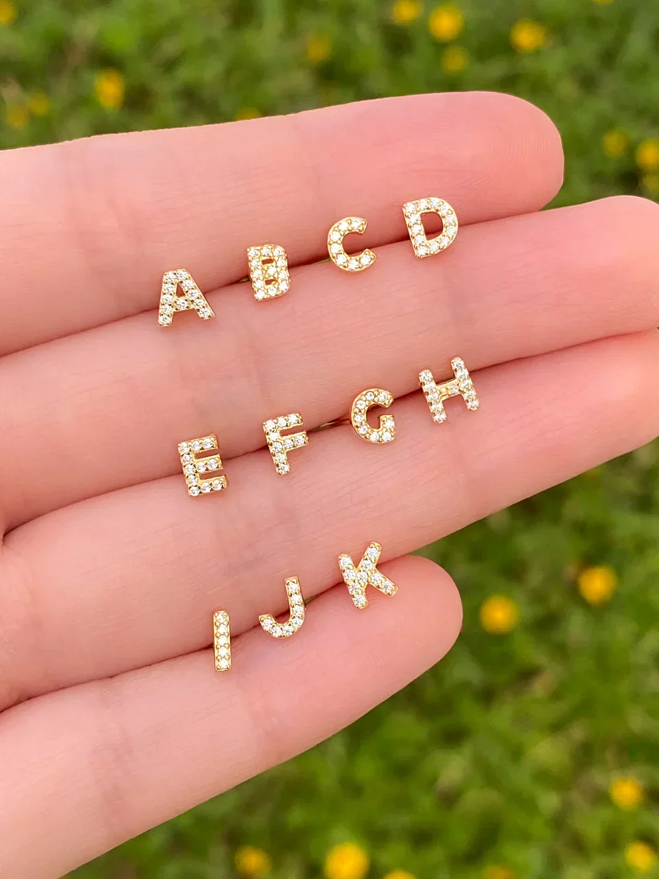 Initial Earring 1pc | Gold 16k - Image 4