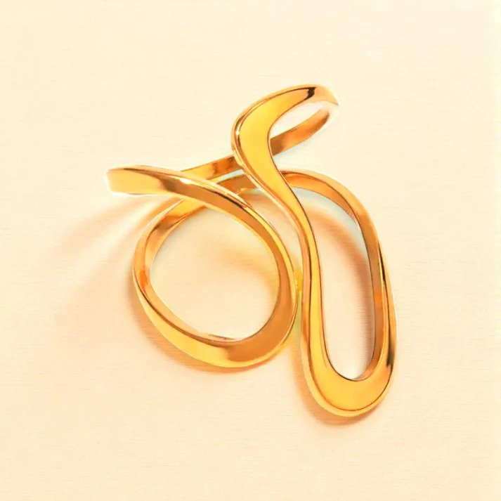 Irregular Wavy Ring | Gold 18k - Image 3
