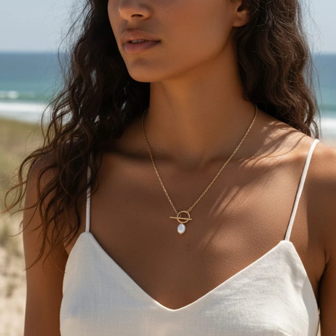 Island Pearl Necklace - Image 5