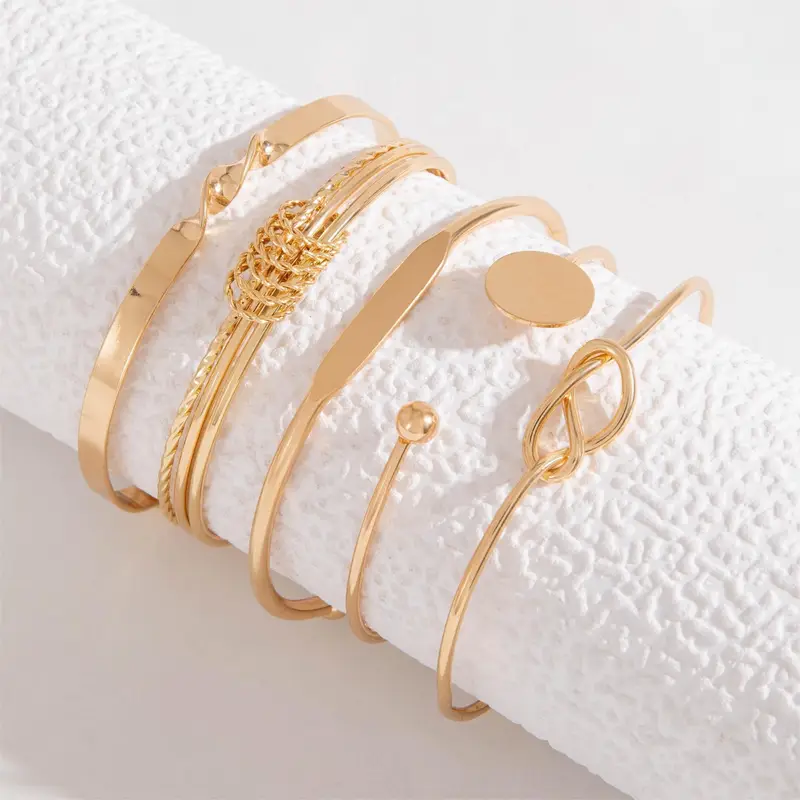 Knotted Elegance Bracelet Set | Gold 18k - Image 3