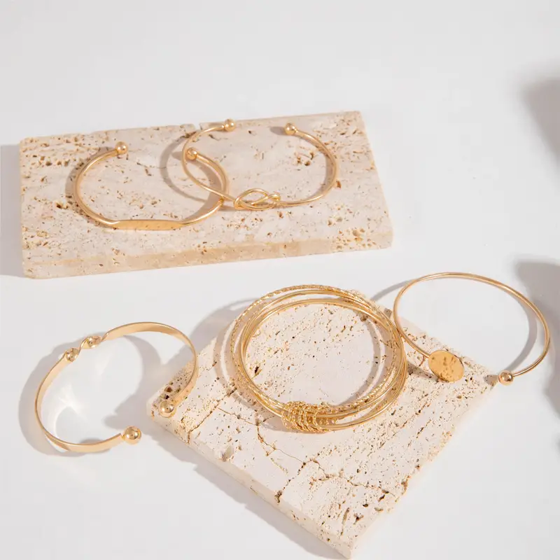 Knotted Elegance Bracelet Set | Gold 18k - Image 4