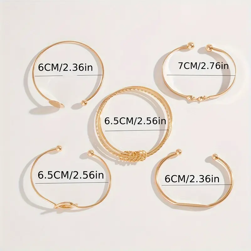 Knotted Elegance Bracelet Set | Gold 18k - Image 6