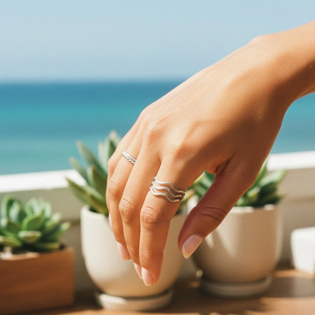 KORA Azure Wave Ring - Image 6