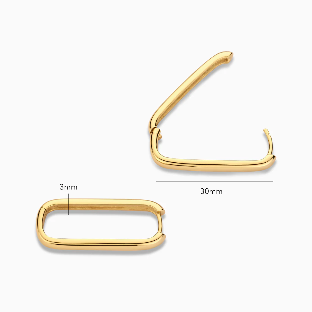 Large Waterfront Iconic Hoop Earrings - Image 2