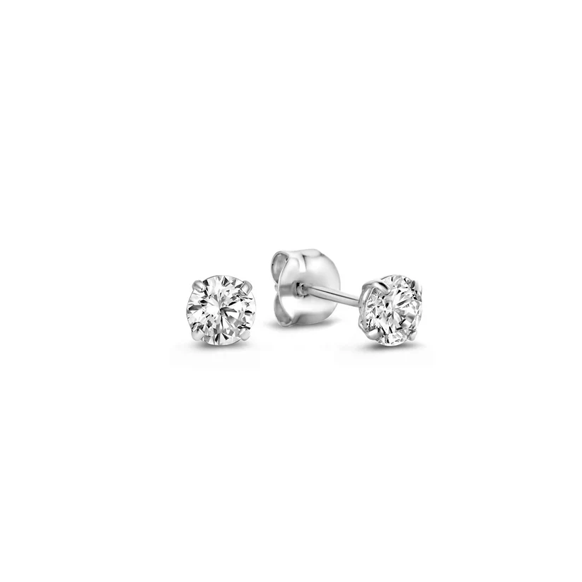 Larmes de Lune Stone Stud Earrings | Gold 14k - Image 2