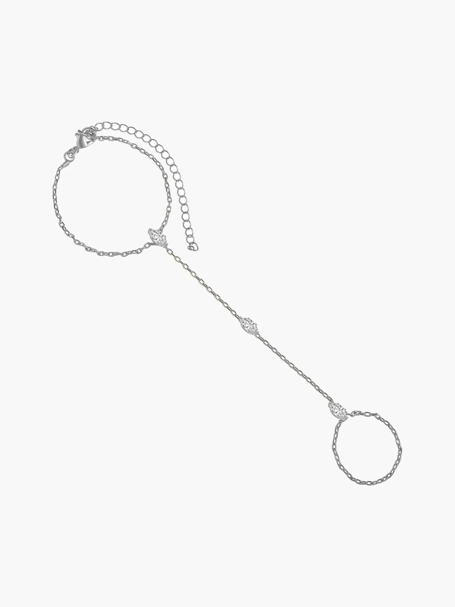 Marquise Zirconia Chain Bracelet - Image 4