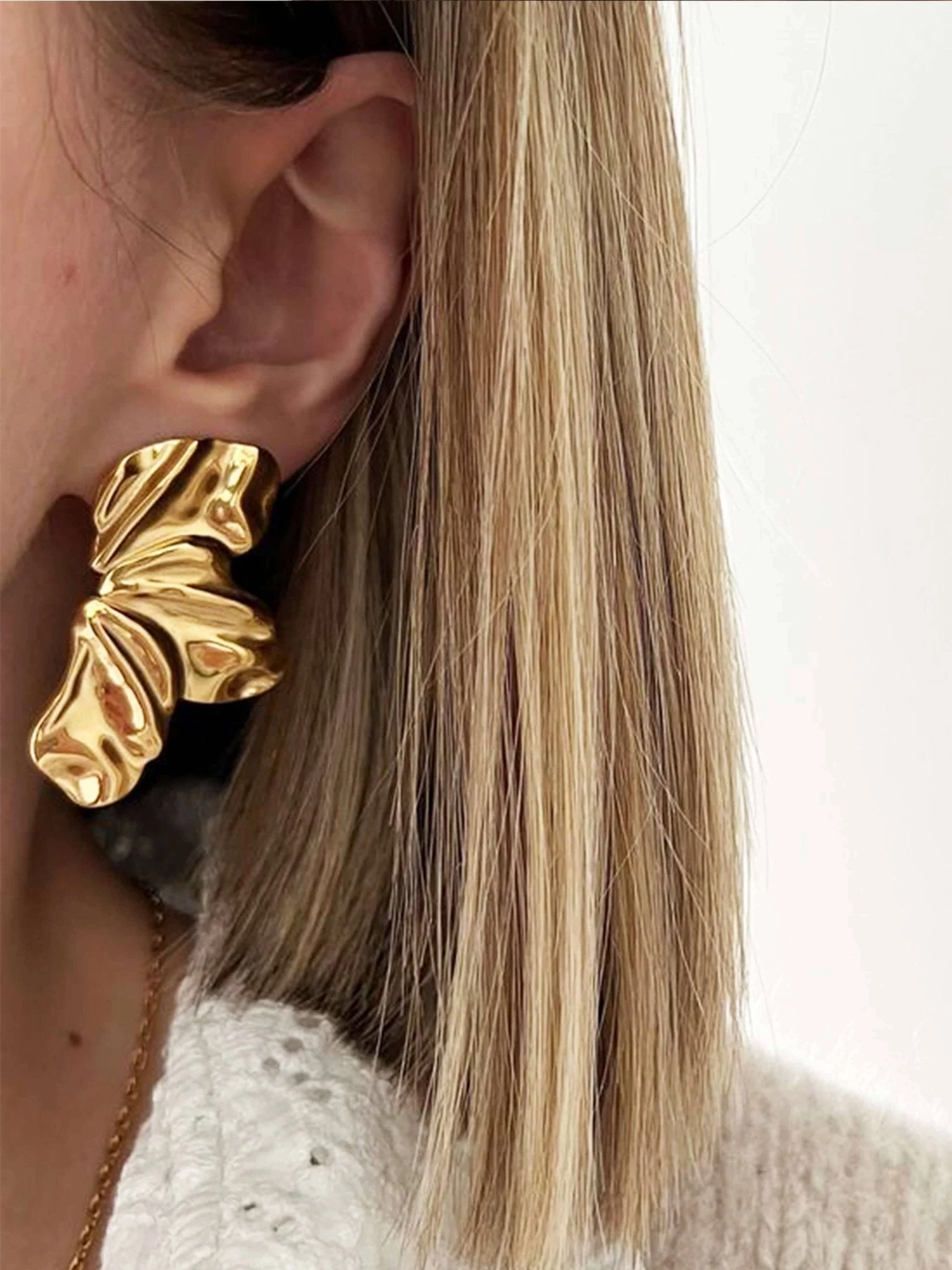 Mia Bloom Petal Earrings - Image 3