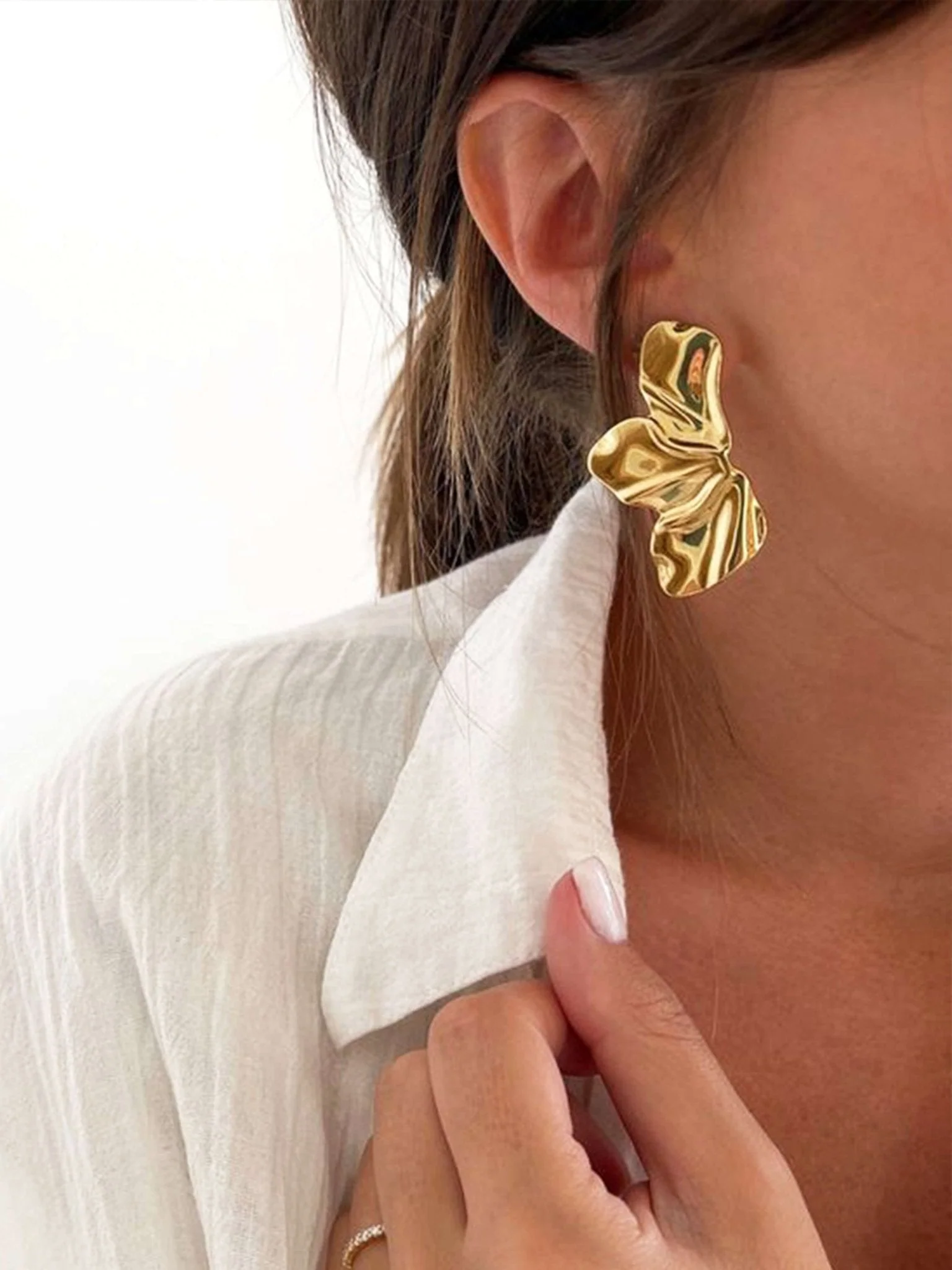 Mia Bloom Petal Earrings - Image 4