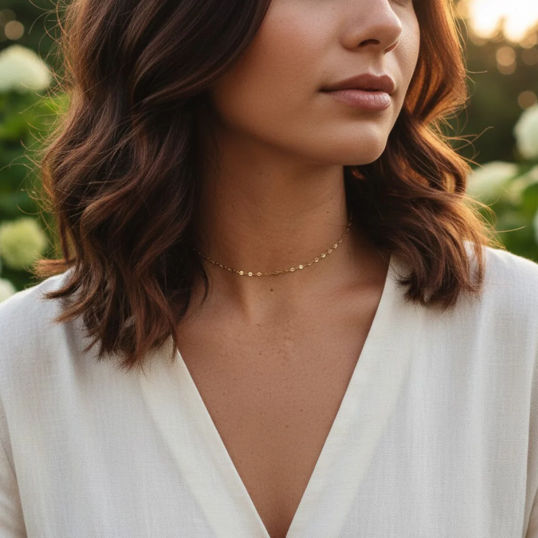 Minimalist Everyday Choker Necklace - Image 5