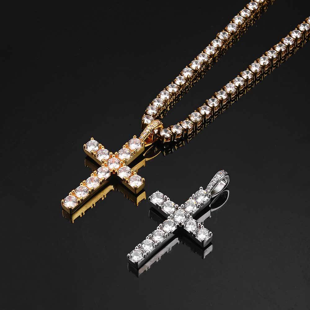 Moissanite cross necklace | Gold 18k - Image 2