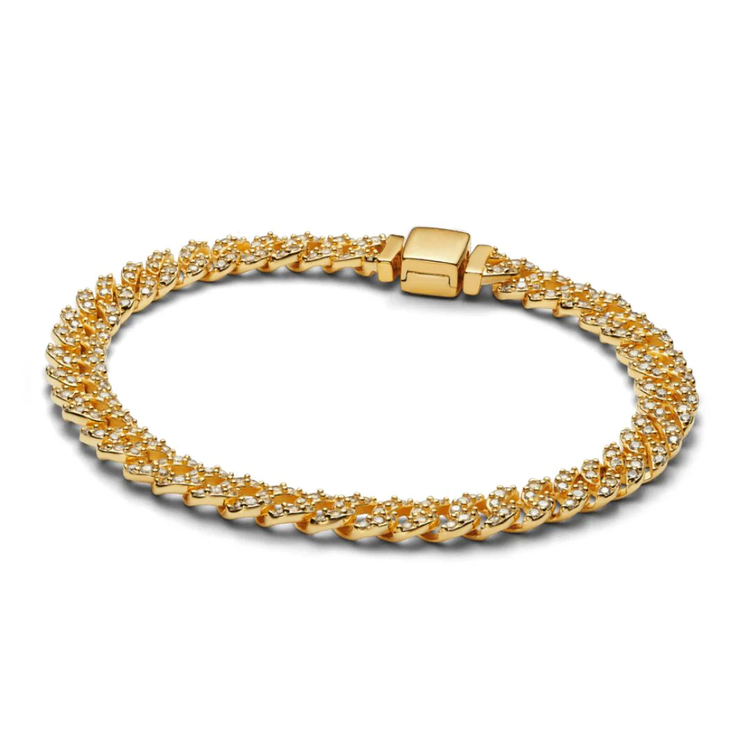 Moissanite Cuban Bracelet | Gold 18k - Image 3