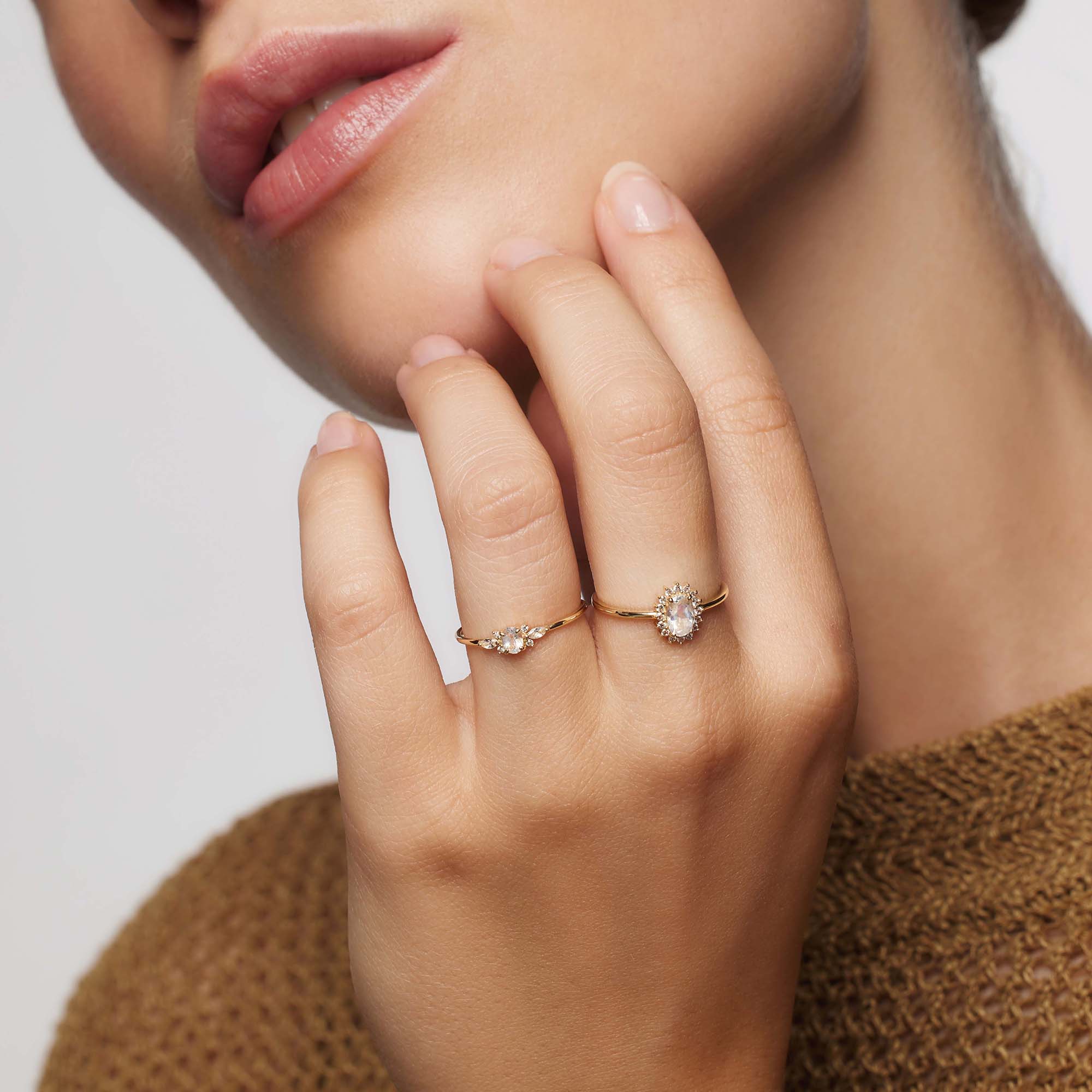 Moonstone Muse Ring | Gold 14k - Image 3
