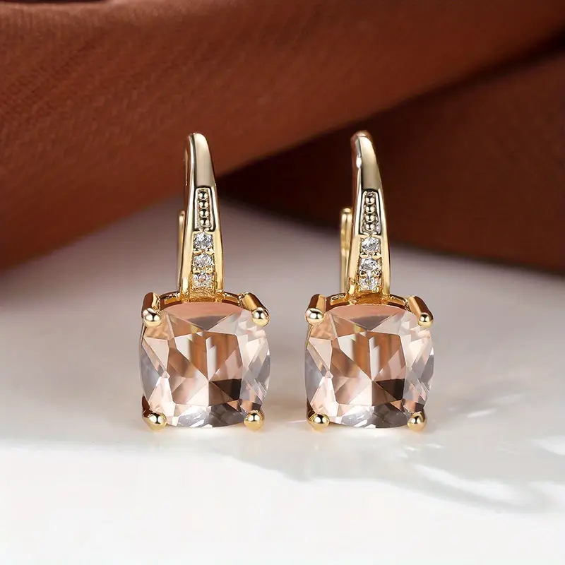 Mystic Stone Hoop Earrings | Gold 18k - Image 11