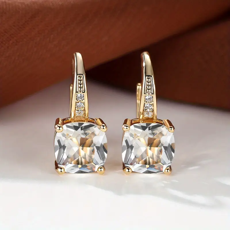 Mystic Stone Hoop Earrings | Gold 18k - Image 3