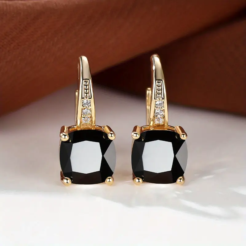 Mystic Stone Hoop Earrings | Gold 18k - Image 4