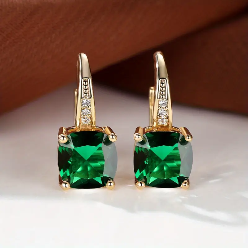 Mystic Stone Hoop Earrings | Gold 18k - Image 7