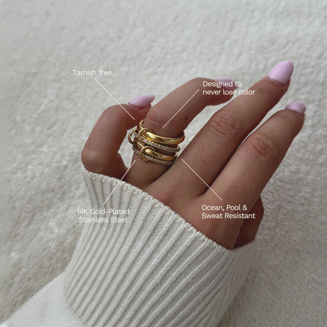 Paloma Glamour Stacked Ring - Image 2