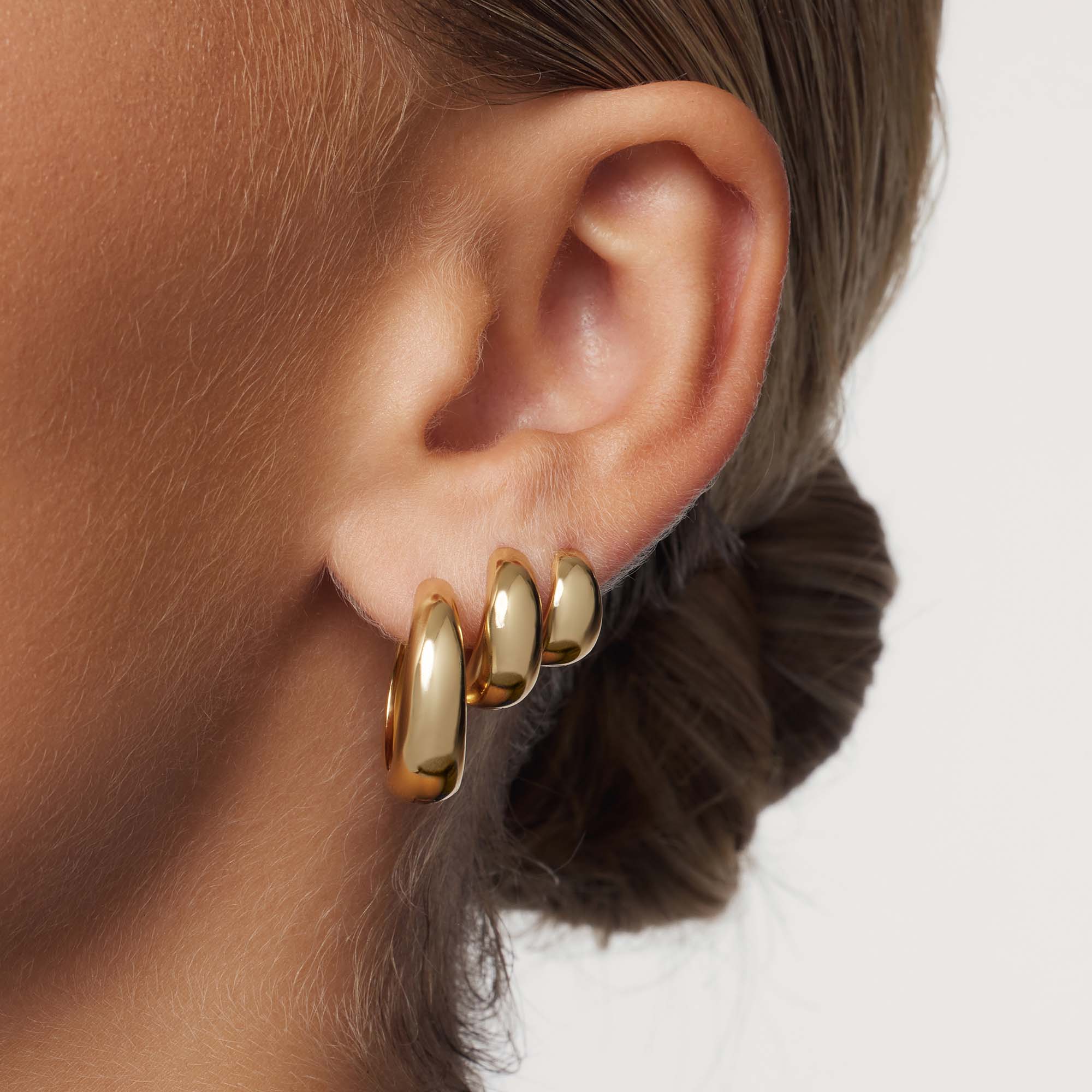 Rue Statement Hoops | Gold 18k - Image 3