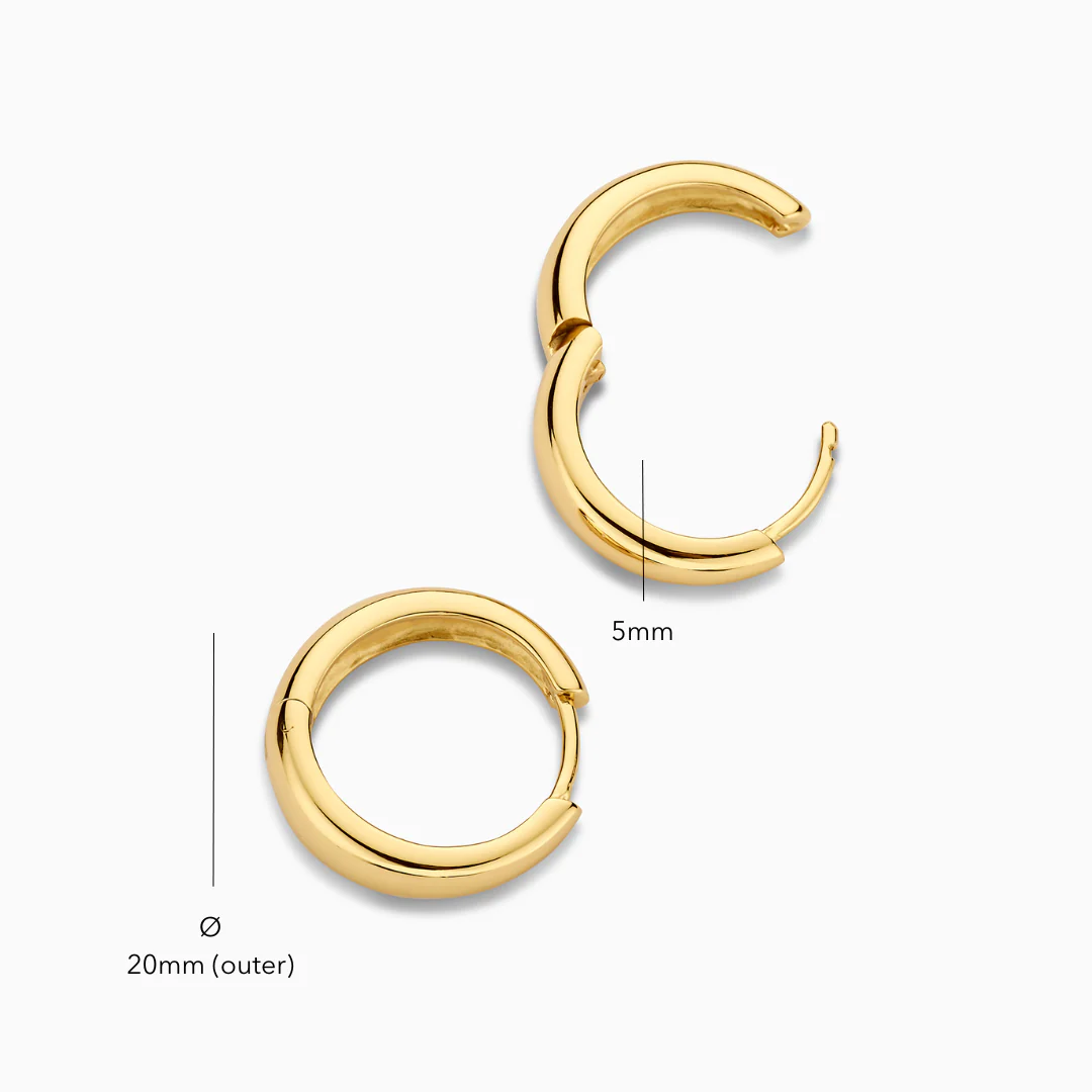 Rue Statement Hoops | Gold 18k - Image 5
