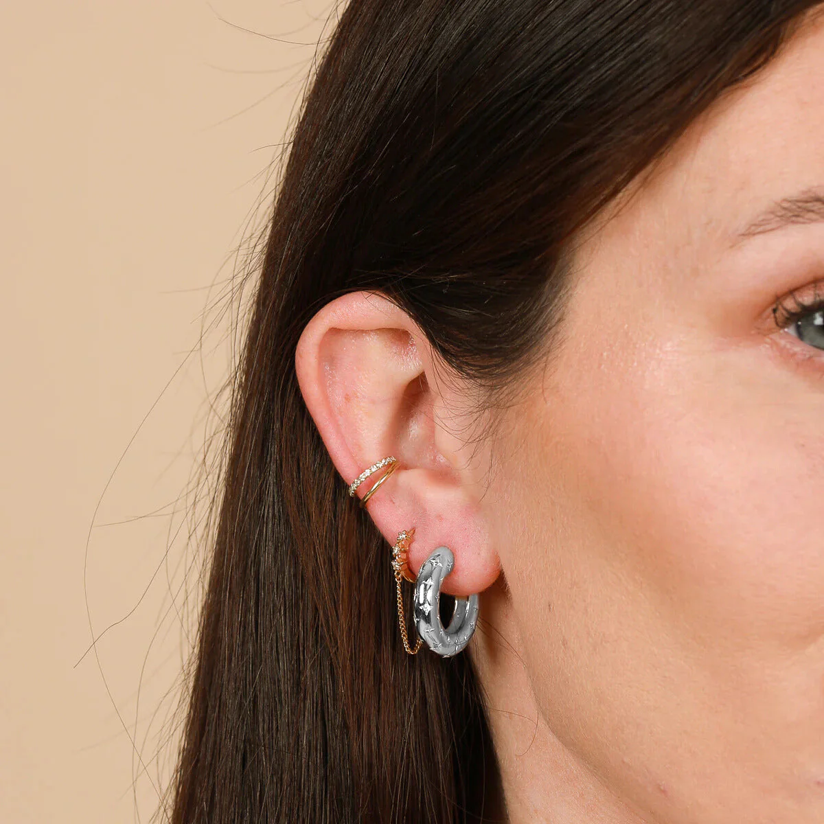 Sun&Moon Sparkle Earrings - Image 3