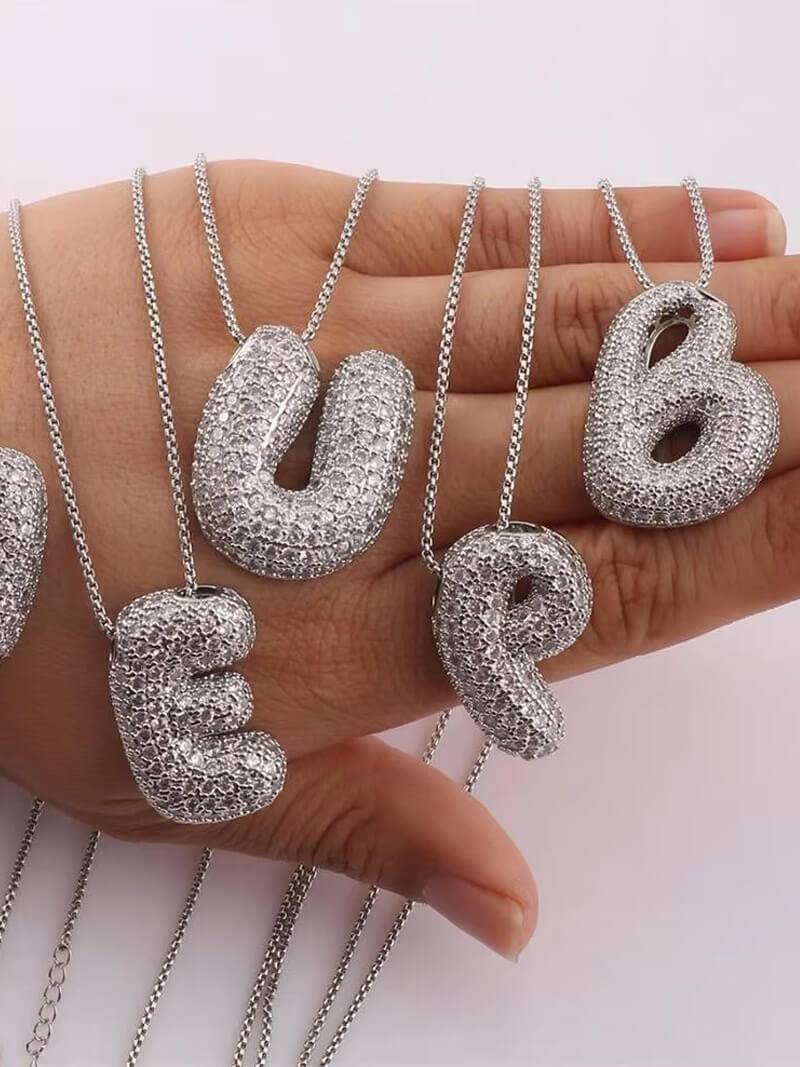 The Pave Letter Necklace - Image 10