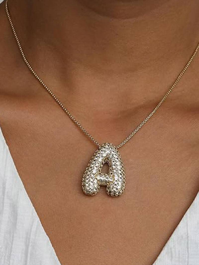 The Pave Letter Necklace - Image 7