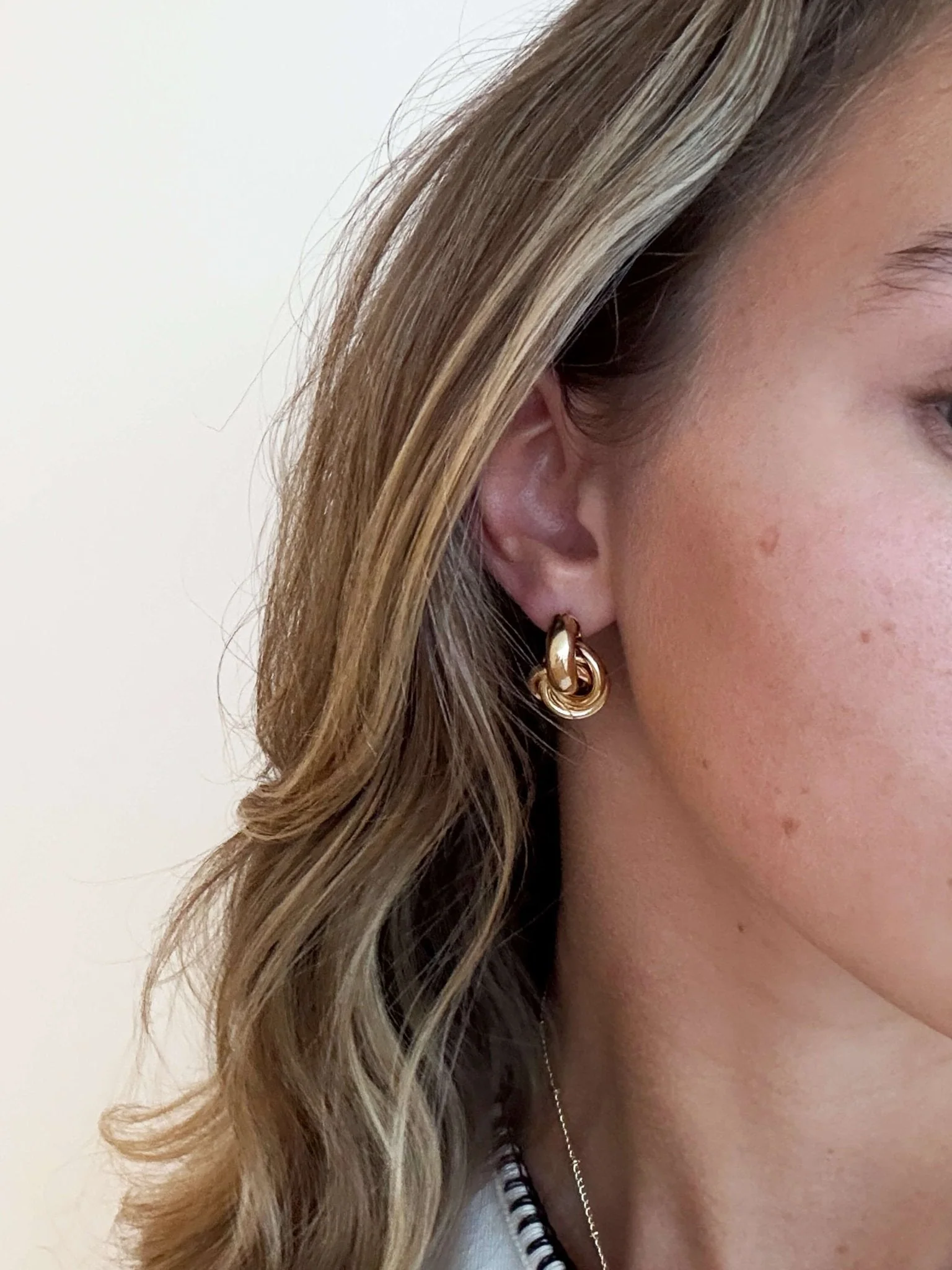 Timeless Twist Knot Stud Earrings - Image 3