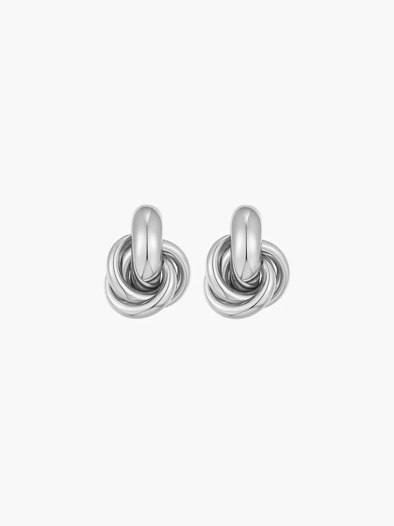 Timeless Twist Knot Stud Earrings - Image 4